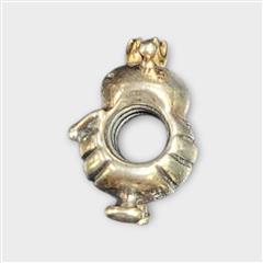 PANDORA S925ALE STERLING SILVER 14K GOLD QUEEN BEE CHARM CROWN ACCENT